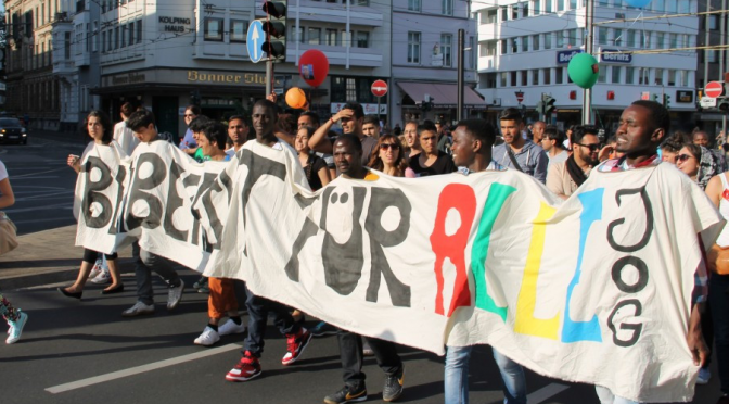 Proteste zur IMK „Bleibrecht und Aufnahme Jetzt!“