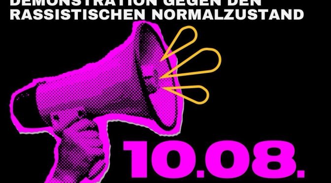 Demo in Erfurt von JoG-Thüringen und Friends: Unsere Kämpfe, unsere Stimmen – gegen den rassistischen Normalzustand!
